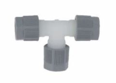 Vacuubrand VACUU-LAN verbindings T-stuk PTFE met PP moer