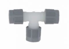 Vacuubrand VACUU-LAN verbindings T-stuk PTFE met PP moer